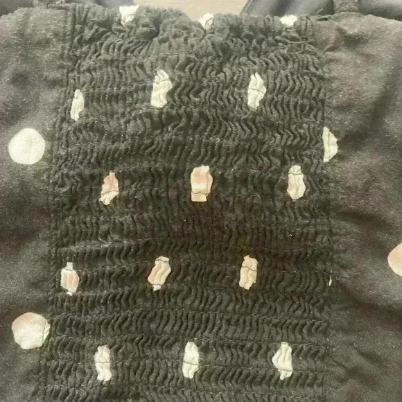 H&M Black And White Polka Dot Crop Top Size XXS  adjustable straps - Picture 7 of 7